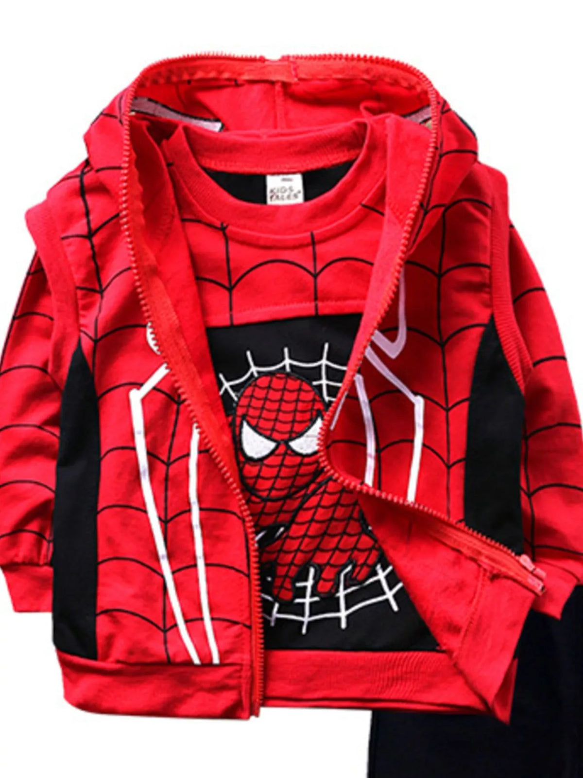 Boy's Spiderman Set Red Children's 3-Piece Outfit Set