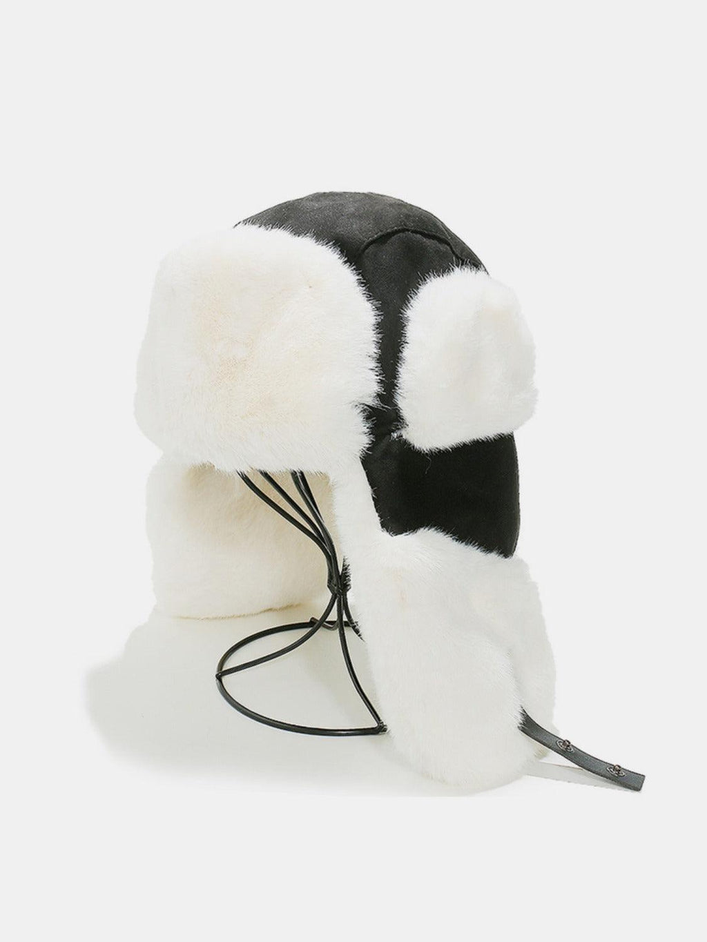 Winter Hat Faux Suede Thermal Fuzzy Earmuffs Black One Size cfe165eb-68fc-47e0-9bd9-c4376910294a-Max Trendsi