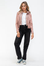Snobbish Faux Leather Women Jacket Mauve Zip Up Drawstring Hooded cfe16ae6-bf36-4576-bc75-8fae00d2e766-Max_4b8157b3-963a-441c-9d2e-86d39325cc43 Trendsi