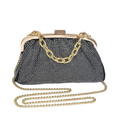 HD ACCESSORIES Party Clutch Rhinestone Beaded Chain Strap Crossbody Purse