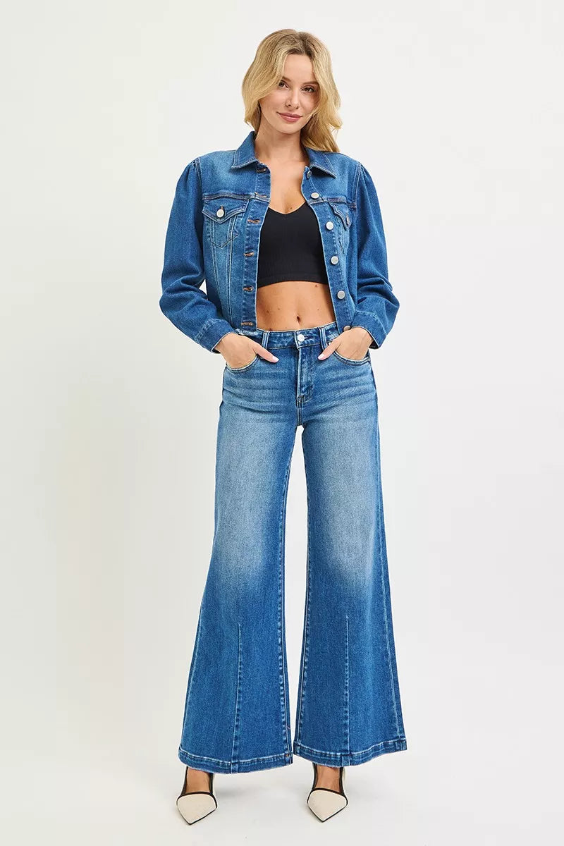 RISEN Womens Wide Leg Jeans Flared Look Mid Rise Medium Wash Denim Pants d017c260c1684c63902ec6d7491ff0bf-Max-Origin Trendsi