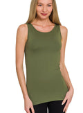Zenana Scoop Neck Seamless Tank Top