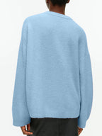 Women Sweater Round Neck Drop Shoulder Long Sleeve Soft Solid Pullover d060e24f-7295-498f-a270-9db628ef14db-Max Trendsi