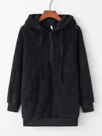 Womens Fleece Hoodie Half Zip Drawstring Hood Soft Top S-4XL d07c559d-36a9-4666-a816-9bf5957b847d-Max-Origin Trendsi
