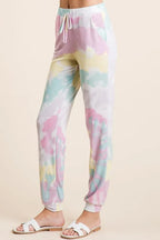 BiBi Tie Dye Casual Pants French Terry Lavender Multi Pocketed Jogger d09783ba8aa342fbaf7106bd80fe32c7-Max-Origin Trendsi
