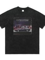 Men's Cotton T-Shirt Black Washed Car Graphic Print Round Neck Short Sleeve Top Wash Black d0aa2b69-d07b-4884-842c-7f1f0e59956b-Max-Origin Trendsi
