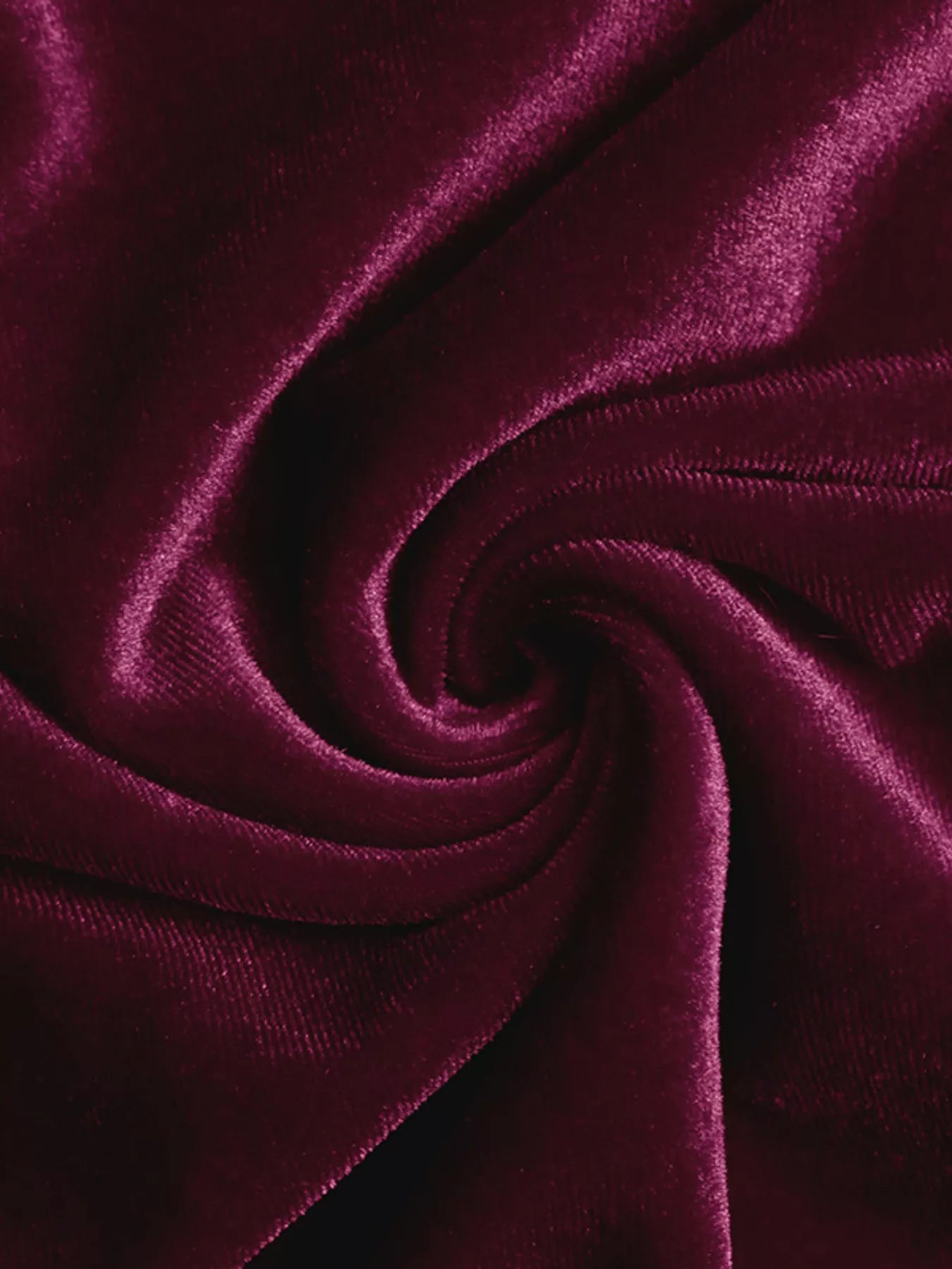 Velvet Midi Dress Burgundy Slit Round Neck Long Sleeve with Side Tie Detail d1182a4bf96f4f508f998df557714e32-Max-Origin Trendsi