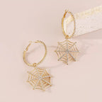 Hoop Earrings Spider Web Dangle Rhinestone Jewelry d1aeaba1-edc7-4e7f-88e3-d647665772ee-Max-Origin Trendsi