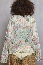 POL Floral Cardigan Womens Ivory Open Front with Center Open Fringe d27805d3-28f5-4097-bc3c-9ce3eb9c4d1f-Max-Origin Trendsi