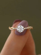 Inlaid Zircon Ring 18K gold-plated 925 Sterling Silver Women's Jewelry d2bd7602-78ba-43d1-aa0c-8e2096218c1a-Min Trendsi