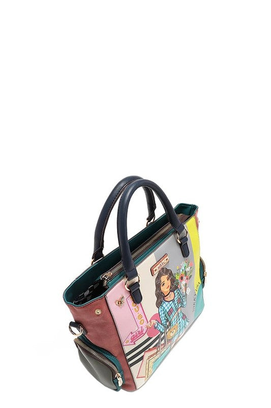 Nicole Lee USA Handbag Eco-Leather Medium with Side Pockets d2d4e3d6-4ee3-4a2c-9fca-5573e6a5a359-Max Trendsi