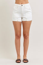 Judy Blue High-Waisted Aurora Weekender Shorts with Double Rolled Cuffs