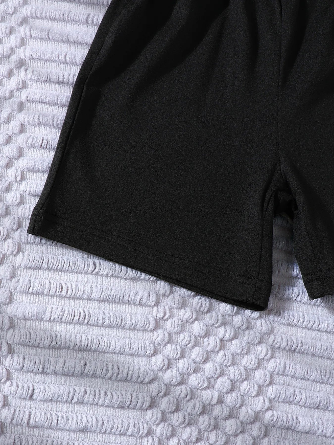 Boy's Baby Set Army Green Color Block Short Sleeve Top and Shorts Set d3143b99-d2b9-4d52-9917-004c088706ba-Max-Origin Trendsi