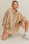 Aemi+Co Oversize Women Hoodie Cotton US Stock Slit Side Ribbed OAT d33210ff-2103-4f94-9f55-008fd412f7e0-Max Trendsi