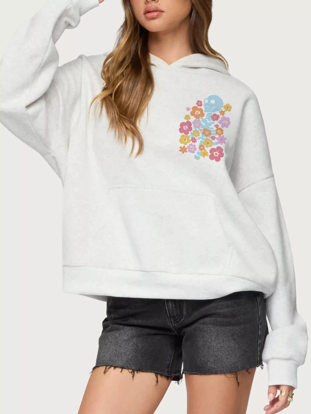 Women's Hoodie with Kangaroo Pocket Drop Shoulder Graphic Long Sleeve Flower d3ef2259-ee4c-48df-815f-46b15f09ae31-Max-Origin Trendsi