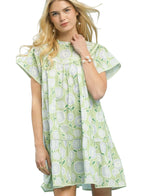 Umgee Floral Print Tiered Babydoll Dress Women’s Boho Summer S-L