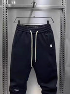 Men's Black Jogger Pants Cotton Blend Drawstring Waist with Pockets S-3XL d47187a388094bf38bcb44468cfa9bd2-Max-Origin Trendsi