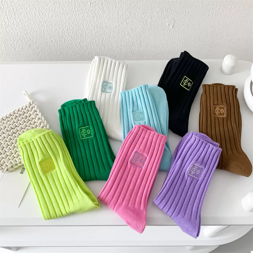Women's Crew Socks Breathable Ribbed Knit d4b665f0-a04a-48aa-bcb3-fd1a0d4366a7-Max-Origin Trendsi