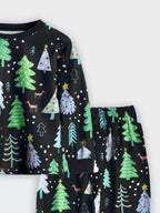 Children's Pajama Set Christmas Tree Print Colorful Top and Pants d54e1660-6821-4954-9df9-8a9d6e4ecbc9-Max-Origin Trendsi