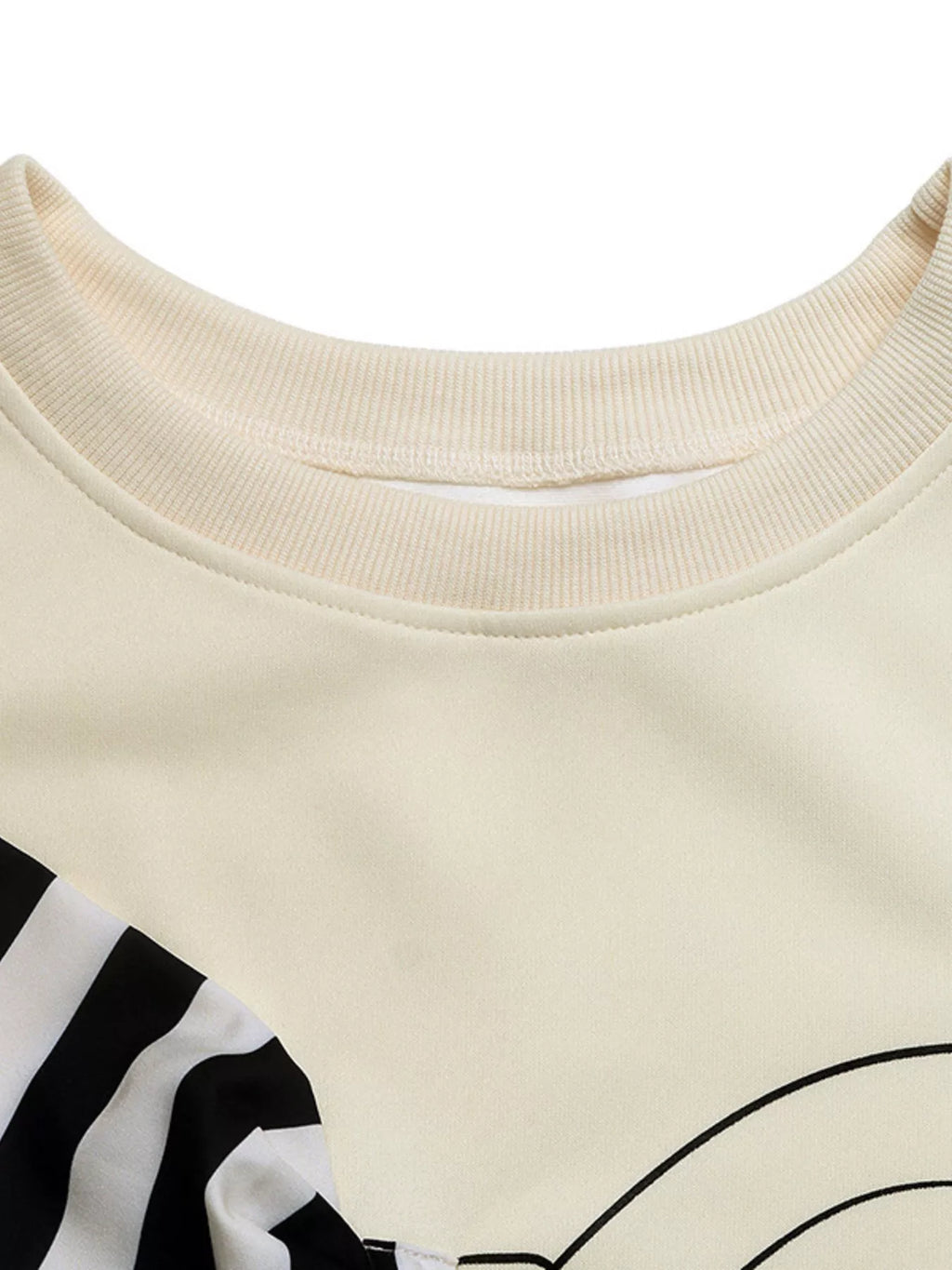 Women's Sweatshirt Beige Bow Round Neck Dropped Shoulder Long Sleeve d54e1a0388ef4aa0ad5280eac87350bd-Max-Origin Trendsi