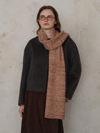 Women Fur Scarf Striped Detail Knit Long Soft Warm Accessories d5b7acc6-373e-4a2d-90c1-56468be7552c-Max Trendsi