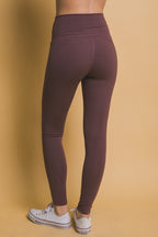 Love Tree Leggings High Waist Women Stretch MULBERRY with Side Pockets Pants d62076f0-baf8-4b69-990a-a69b02042553-Max Trendsi