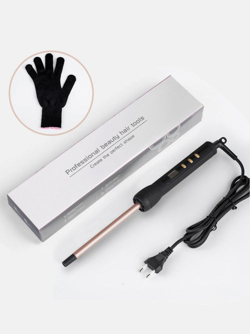 Adjustable Temperature Hair Curling Iron with Anti-Scald Feature, ABS Material, 1-Piece Set