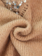Women's Sweater Sequined Diamond Pattern Oversized Knitwear d6cf23c6160244a99bdc156dd1b9bf3e-Max-Origin Trendsi