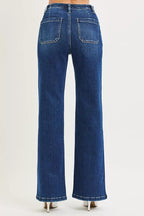 RISEN Womens Wide Leg Jeans High Rise with Front Tie Detail Plus Sizes d71345c7367f48bb87c104e747f362d5-Max-Origin Trendsi