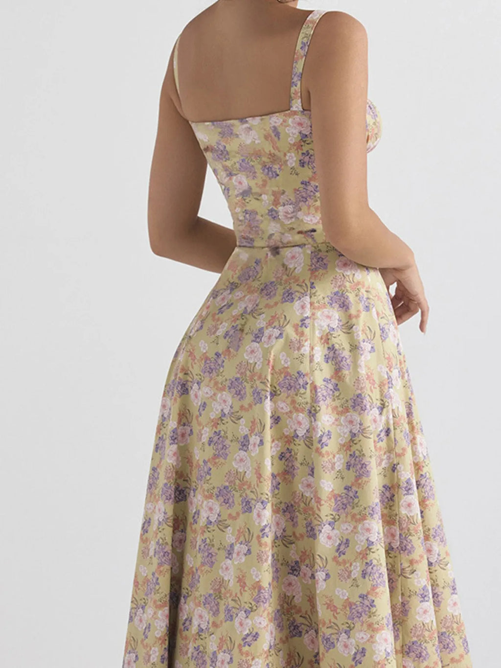 Midi Cami Dress Side Slit Sweetheart Tied Neck Floral with Straps S-3XL d7313a68e3cb44bba8105158bfcaa395-Max-Origin Trendsi