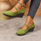 Women's Loafers Faux Suede Round Toe Wedge High Heels Shoes d78eb0a9ce024a2d94343c3bd64e92dd-Max-Origin Trendsi