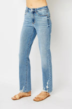 Judy Blue Women's Jeans High Waist Straight with Heavy Destroy Plus Sizes d7abeb4e285e4106b144bff337960b6b-Max-Origin Trendsi
