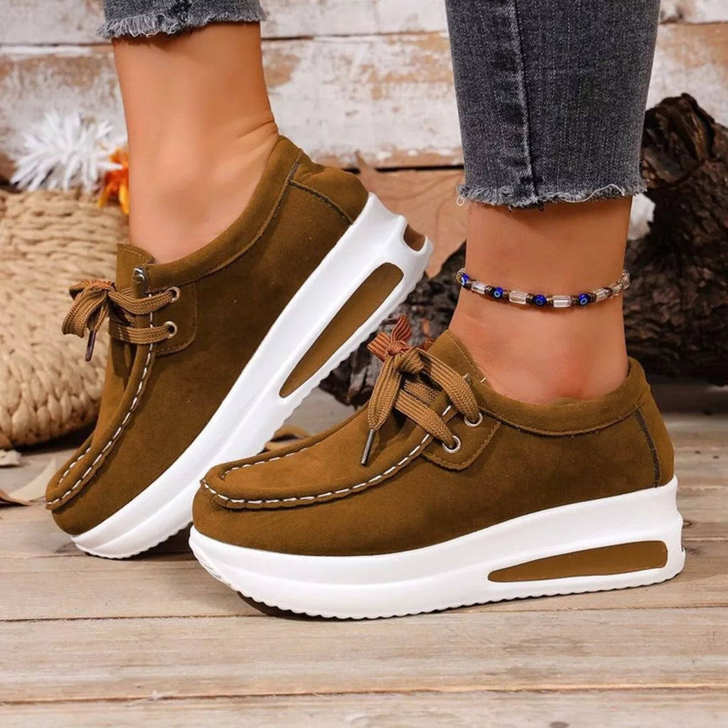 Women's Sneakers Round Toe Platform Mid Heels Shoes d7b25e7fe7364e3bba1d436458c61b7a-Max-Origin Trendsi