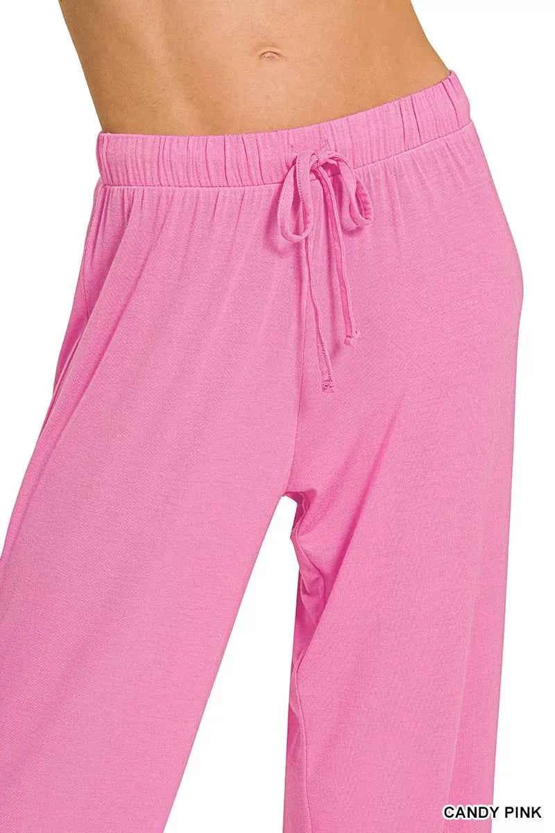 Zenana V-neck Oversized Top & Pants Set