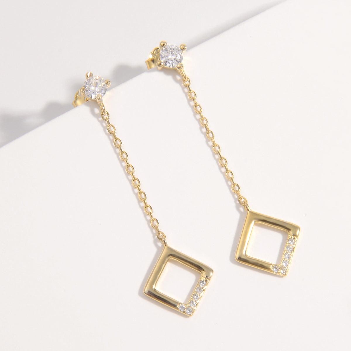 Zircon Earrings 925 Sterling Silver Inlaid Chain Pendant Jewelry d7dd1935-b612-41be-8657-dcb55b7ea9e6-Max Trendsi