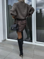Sweater Round Neck Long Sleeve Soft Warm Solid Knitwear d7f76767-1ecd-4486-b8ed-5473440eaf33-Max Trendsi