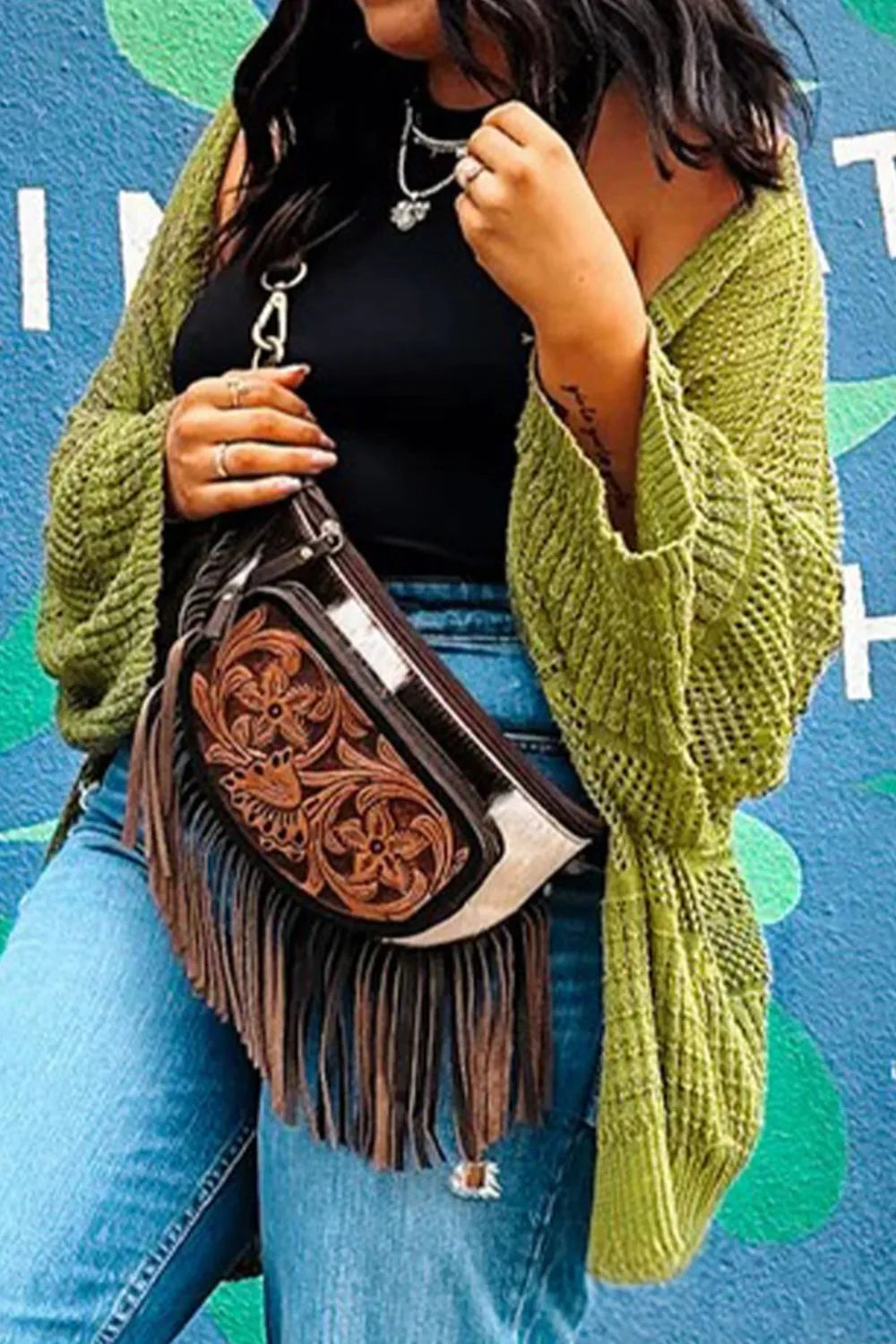 Women's Cardigan Chunky Knit Open Front Matcha Green Oversized d8219212-e2a2-4922-8b09-d4f6c4177f35-Max-Origin Trendsi