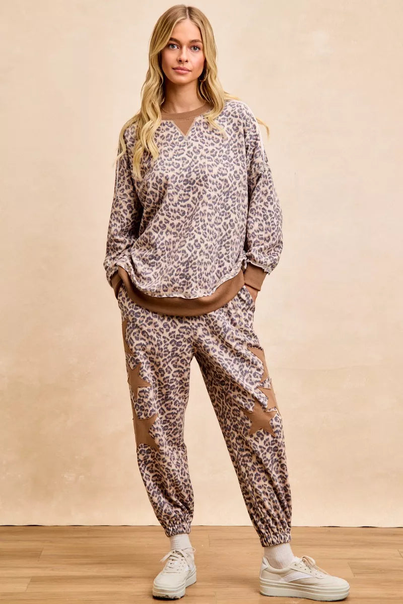 BiBi Leopard Printed French Terry Sweatshirt d8a652c081034ac496c24406ce295769-Max-Origin Trendsi