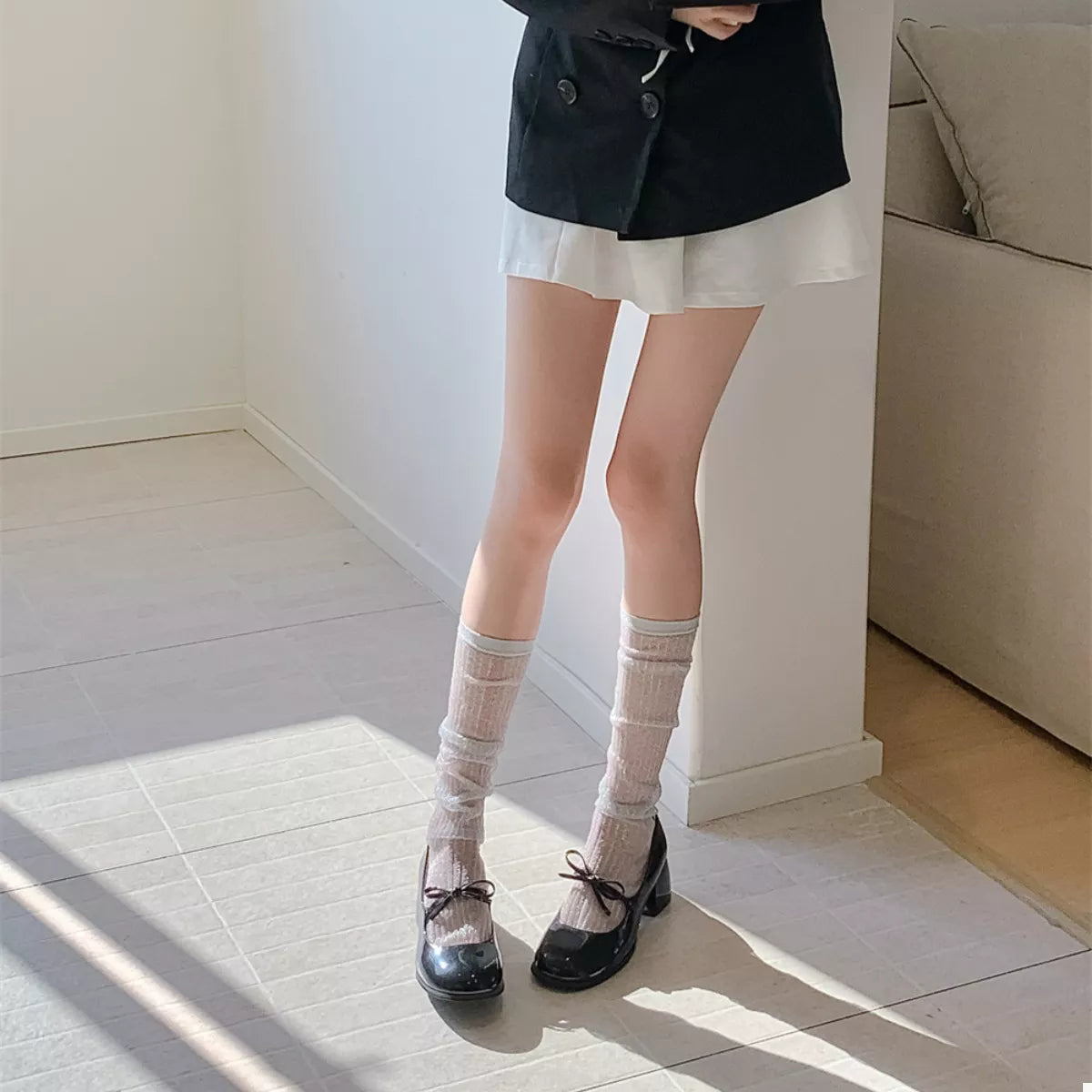 Knee-High Women's Socks Scrunch 1-pair d90491a6-d463-46d9-9328-01be540f3a38-Max-Origin Trendsi