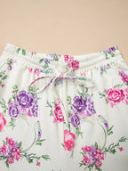 Women's Lounge Set Floral Print Round Neck Top and Drawstring Pants 2 Pcs d985398c0a094b22b4877af68b358fa5-Max-Origin Trendsi