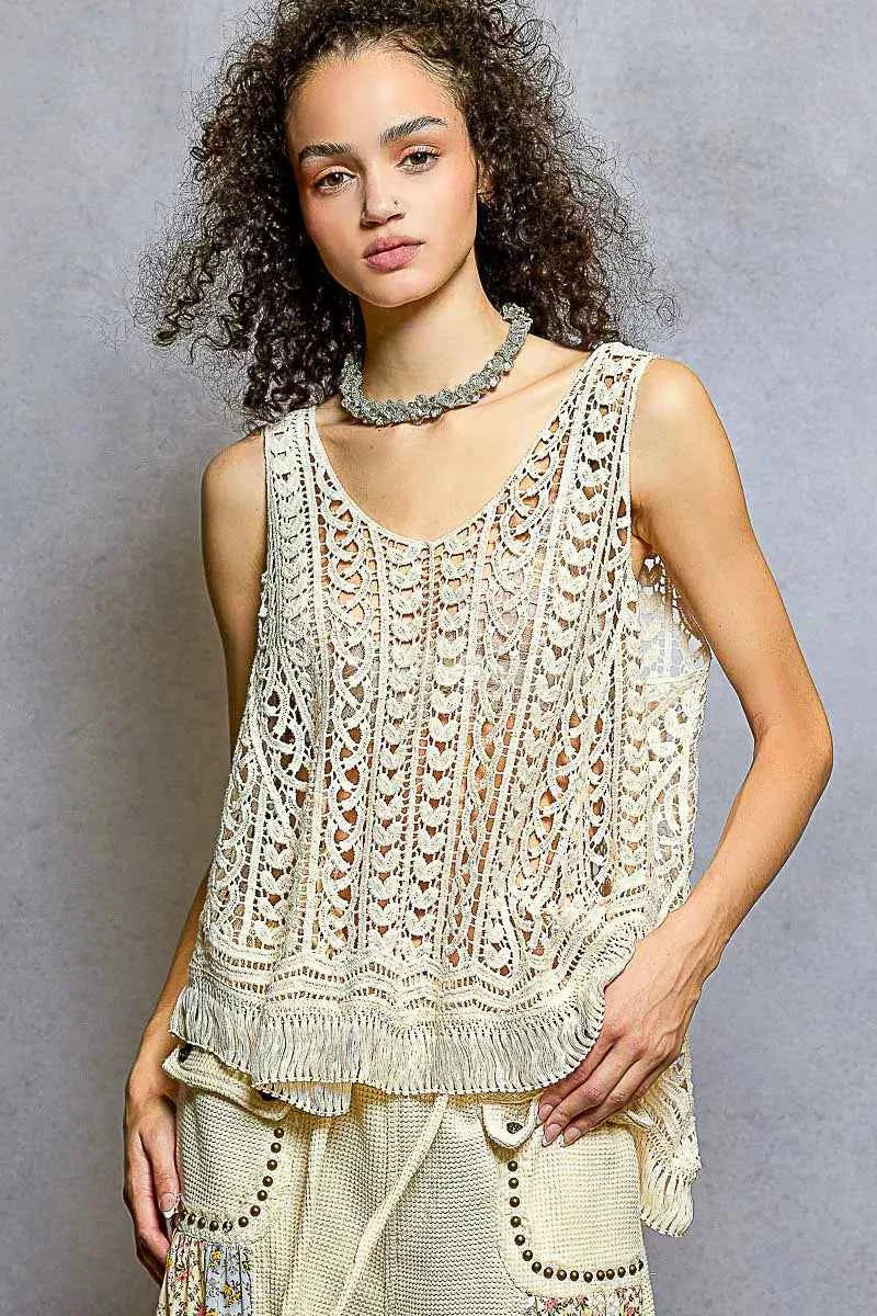 POL Crochet Tank Top Cotton Lace Floral Open Knit Fringe Hem Sleeveless d9f9ebe0-c77f-4557-b584-009404d0c53b-Max-Origin Trendsi