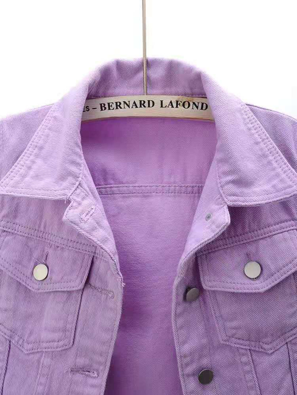 Cropped Denim Jacket Women's Half Sleeve Flap Pockets Plus Sizes S-5XL da2eef64-9036-4dfd-9da4-a987c9639636-Max Trendsi