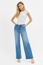 RISEN Women's Jeans Wide Leg Low Rise Medium Washed Denim Pants da51e6f3cca04732976ebf5dea59e975-Max-Origin Trendsi