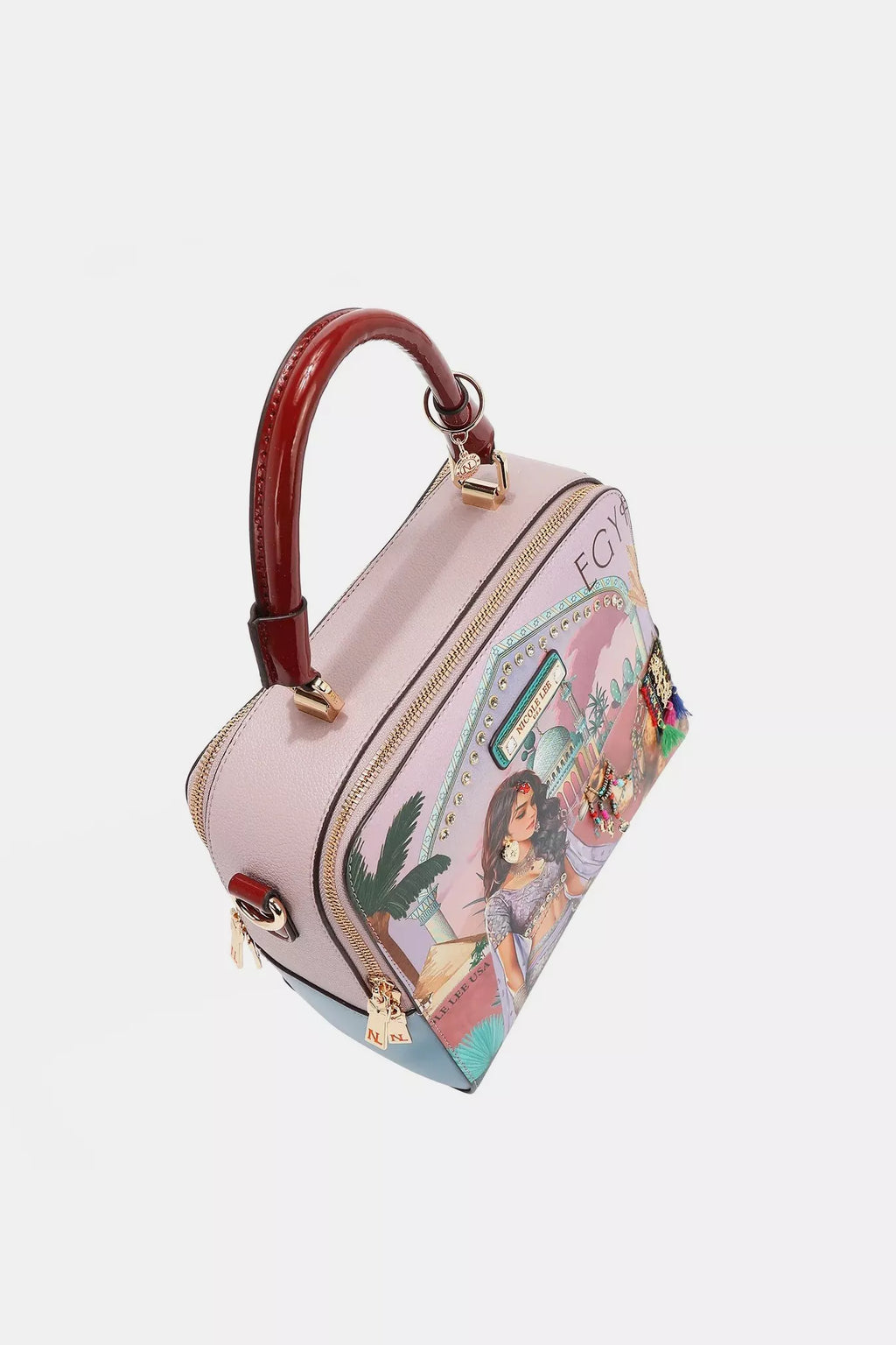 Nicole Lee USA Women's Handbag Queen Cleopatra Vegan Leather Tote dafe6f57-11e2-4d03-9c72-c4577e663199-Max-Origin Trendsi