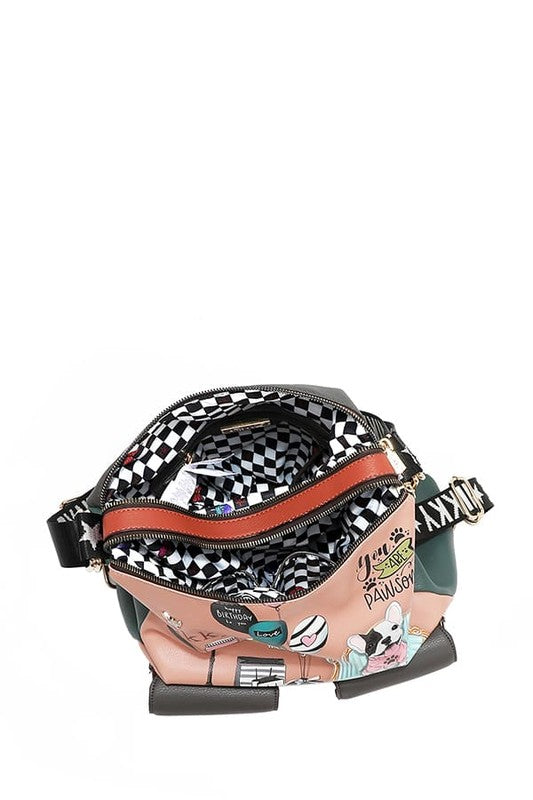 Nicole Lee USA Multifunction Backpack Adjustable Strap Eco-Leather Large db001b7e-dcba-4ce9-9462-8e53d995ae6b-Max Trendsi