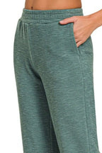 Zenana Jogger Cotton Pants Slub Ash Jade Elastic Waist Pocketed db4dc864-7941-47fc-834c-d1b1be67d434-Max-Origin Trendsi