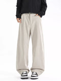 Men's Plus Size Wide Leg Casual Pants with Pockets