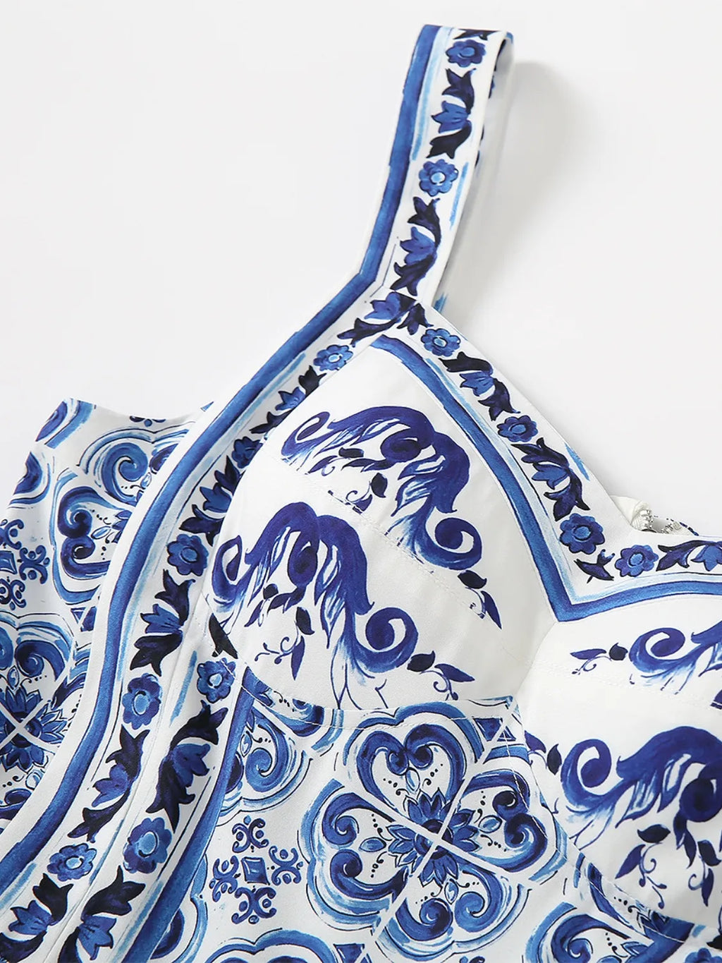 Midi Dress Smocked Printed Wide Strap Ruffled Zipper dd074cf4-3ca8-4285-a334-4788506b2d2c-Max-Origin Trendsi