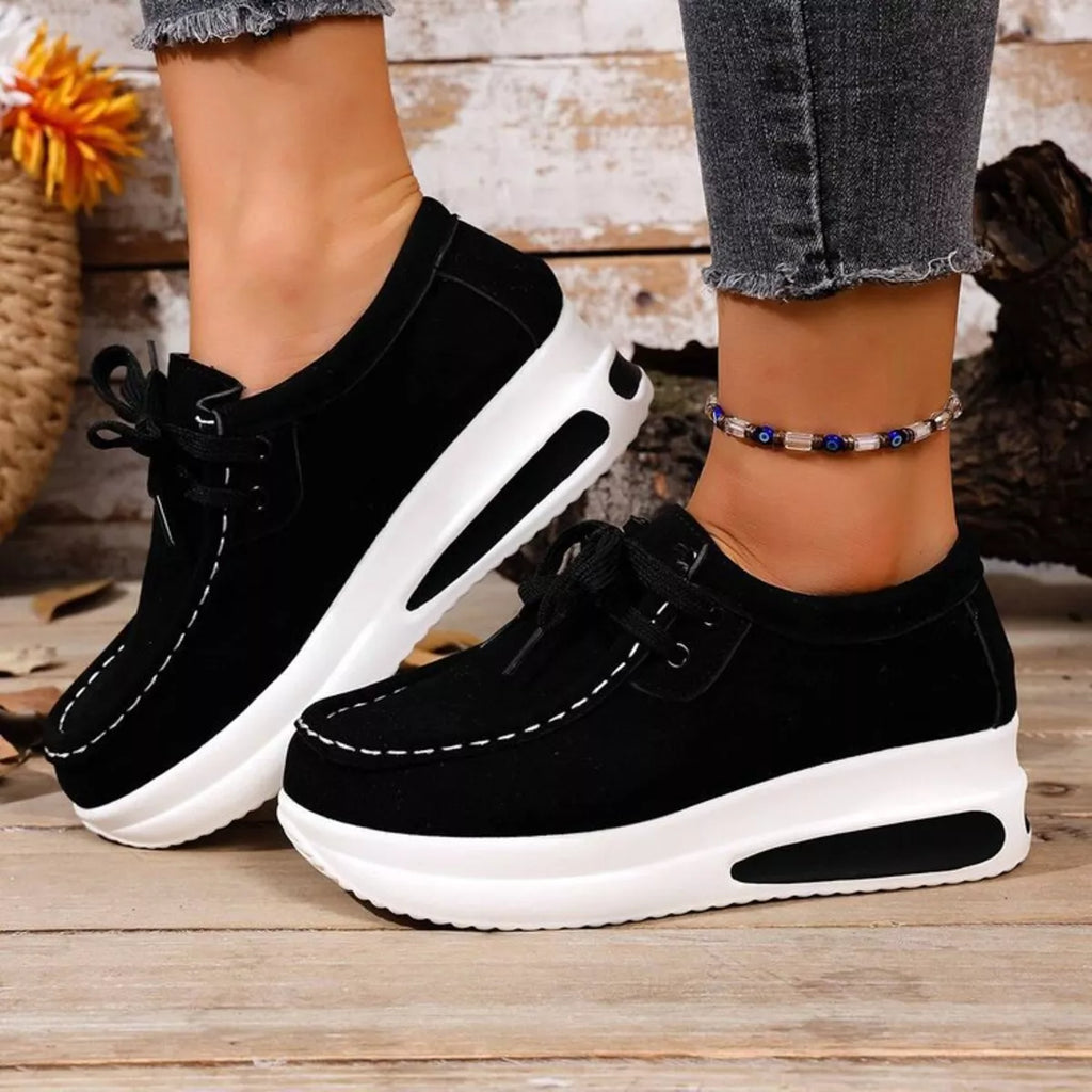Women's Sneakers Round Toe Platform Mid Heels Shoes dd360499f5454309b5cab2542d9a4982-Max-Origin Trendsi