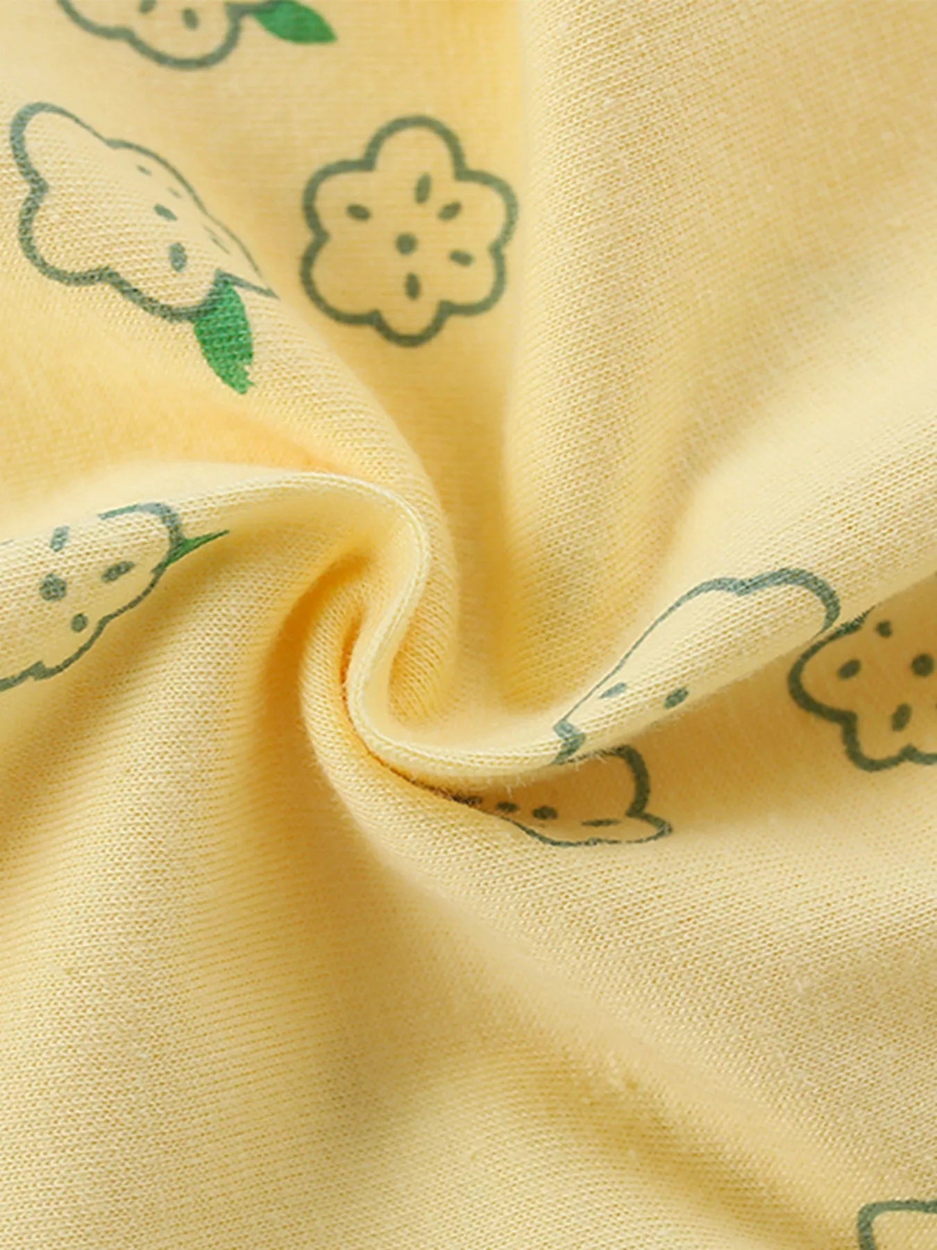 Girl's Set Yellow Cute Cartoon Bunny Long Sleeve Top and Pants for Children dd38e1fb76a6446385b320b285e9876e-Max-Origin Trendsi